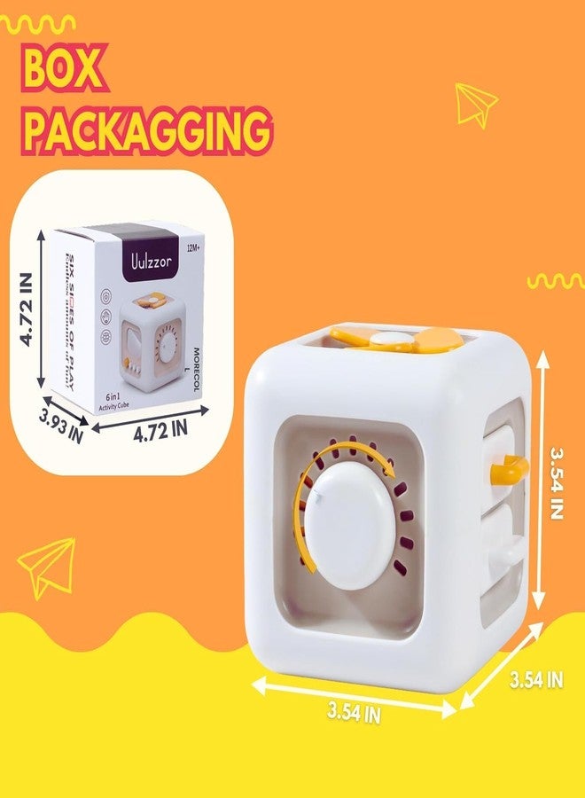 BuntyChiku Montessori Toys 6 in 1 Preschool Board & Sensory Busy Activity Cube Toys for Toddlers Early Learning Fine Motor Skills Development Educational Travel Toy Birthday Gifts (Fan). - Image 2